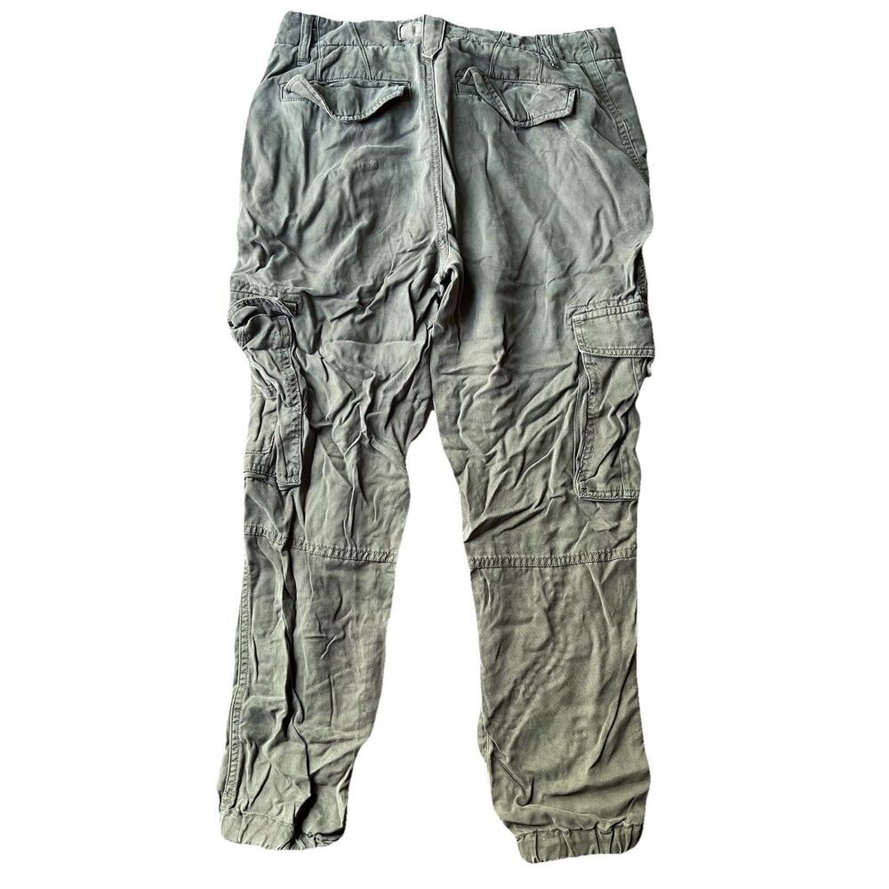 Lucky Brand Olive Green Cargo Utility Jogger Pants 100% Tencel Women's 27 - Picture 4 of 8